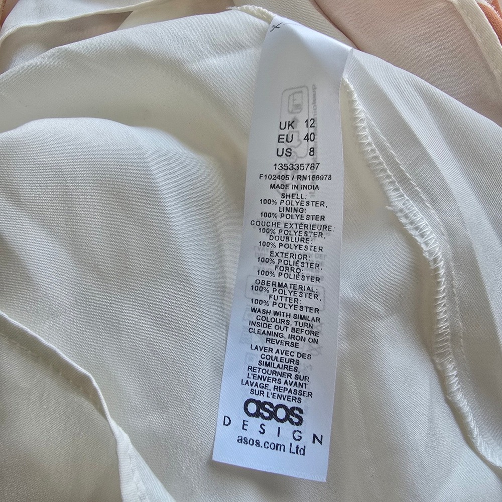 ASOS Striped Maxi Dress in Cream and orange/tan - Picture 14 of 16